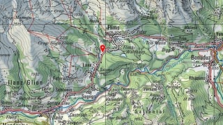 carta geografica da Laax e Flem carta geografica da Laax e Flem