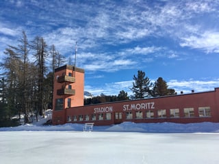 Il stadion olimpic dal 1928 a San Murezzan. Il stadion olimpic dal 1928 a San Murezzan.
