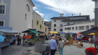 Purtret dals stans da la fiera a Samedan. 