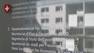 Insccripziun dal SECO vi d'in isch.