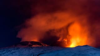 Ina da las ultimas erupziuns dal vulcan Etna il mars 2017.