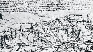 Carta geografica malegiada da P. Placi a Spescha