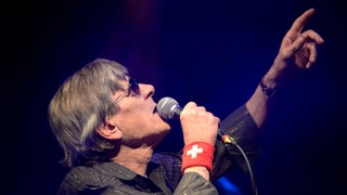 Polo Hofer durant in concert