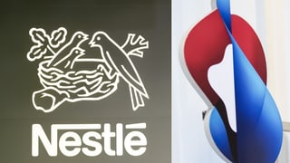 Logos da Swisscom e Nestlé