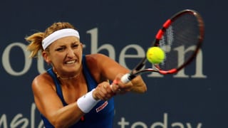 Timea Bacsinszky durant il turnier da tennis da Cincinnati.