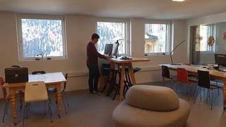 In dissegnadar vid ina maisa auta cun computer.