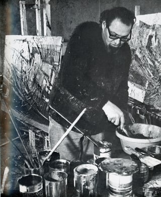 Jacques Guidon in ses atelier Jacques Guidon in ses atelier