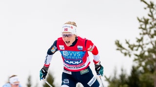 Therese Johaug durant cursa. 