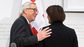 Jean-Claude Juncker e Doris Leuthard. 