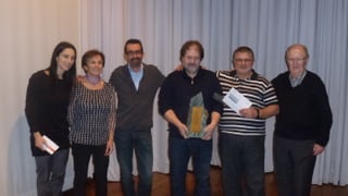 Ils victurs (da san.): Annalisa e Renata Cathomas (3.), Urs Gautschi e Lucas Janka (1.), Ivo Deflorin e Guido Maissen (2.).