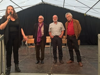 Da sanester: Christian Joos, Johann Clopath e Peter Michael. Da sanester: Christian Joos, Johann Clopath e Peter Michael.