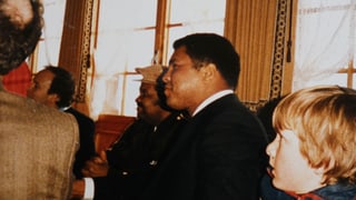 Muhammad Ali en l'ustaria Pellas.