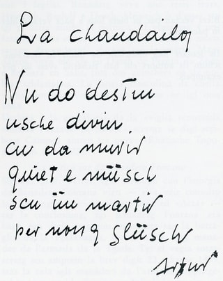 Manuscrit dad Artur Caflisch Manuscrit dad Artur Caflisch