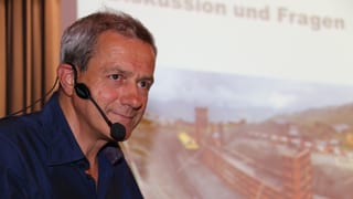 Roland Zegg durant sia preschentaziun a Glion. Roland Zegg durant sia preschentaziun a Glion.