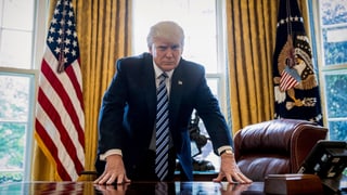 President Trump en l'Oval Office.
