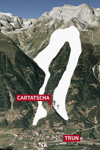 La lavina da Cartatscha (approximativ) tenor descripziuns da perditgas. La lavina da Cartatscha (approximativ) tenor descripziuns da perditgas.