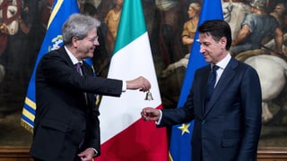 Paolo Gentiloni, antecessur da Giuseppe Conte surdat al nov primminister in pitschen scalin. 