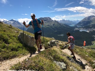 curriders dal Swiss Irontrail 2017 a Muottas Muragl