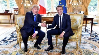 da san. Donald Trump ed Emmanuel Macron.