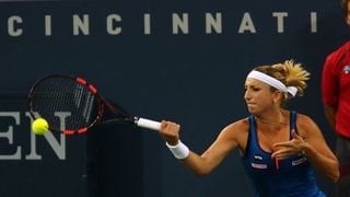 Timea Bacsinszky qua en acziun a Cincinnati l'onn 2015.