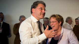Heinz Brand e Magdalena Martullo Blocher.