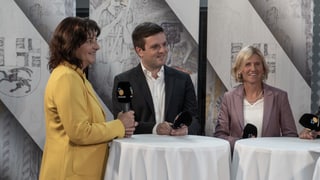 Ils victurs dal di: Anna Giacometti, Jon Pult e Sandra Locher Benguerel Ils victurs dal di: Anna Giacometti, Jon Pult e Sandra Locher Benguerel