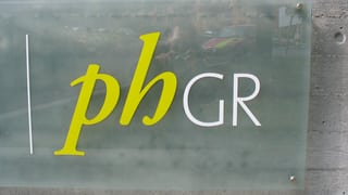 Il logo da la Scola auta da pedagogia dal Grischun.