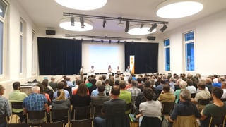 L'interess al podium da discussiun a Trun è stà gronds.