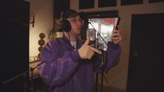 Rapper macht Aufnahmen Rapper macht Aufnahmen
