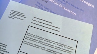Purtret dal cedel da votar da la revisiun totala. 