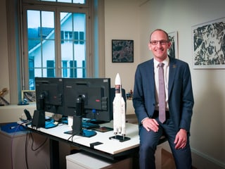Renato Krpoun, il schef dal Swiss Space Office a Berna. Renato Krpoun, il schef dal Swiss Space Office a Berna.