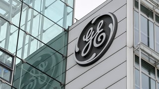 Il logo da General Electric vid in edifizi da l'interpresa.