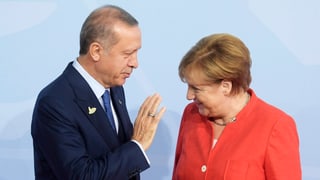 Erdogan e Merkel.