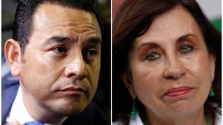 Il comicher Jimmy Morales e l’anteriura First Lady Sandra Torres.