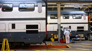 Purtret d'in char d'Intercity en garascha. 