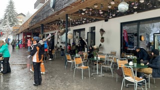 Piazza Cafedeli a Laax. 