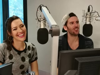 Nyna Dubois e Sandro Dietrich durant l'intervista.