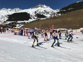 Zona da surdada en il sprint d'equipa.