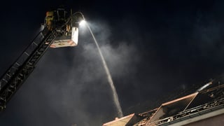 autoscala dals pumpiers da Berna durant stizzar il fieu en il surchombras