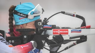 Selina Gasparin durant sajettar. Selina Gasparin durant sajettar.
