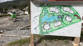 Purtret d'in plan dal «Lag-Pign» cun si tuttas chasas, las ultimas duas na pon uss betg vegnir realisadas. Purtret d'in plan dal «Lag-Pign» cun si tuttas chasas, las ultimas duas na pon uss betg vegnir realisadas.