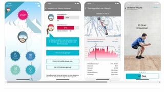 Screenshots da l'app «Slope Track».