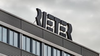 Il logo da Rieter sin il bajetg a Winterthur.