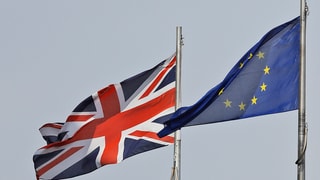 Bandiera da l'Engalterra sper ina da l'UE.