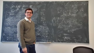 Lucas Lombriser avant la tavla da paraid.