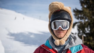 Lukas Arter da Turitg. Cun l’aissa aveva el planisà da far in double grab cun stender las chommas. 