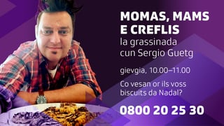 Sergio Guetg davant biscuits da Nadal.
