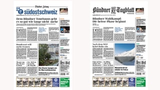 aspect sin las gasettas Südostschweiz e Bündner Tagblatt aspect sin las gasettas Südostschweiz e Bündner Tagblatt