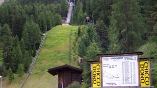 Ina schanza dal sigl cun skis