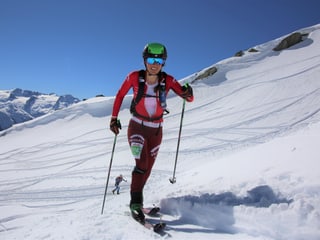Arina Riatsch sin skis.